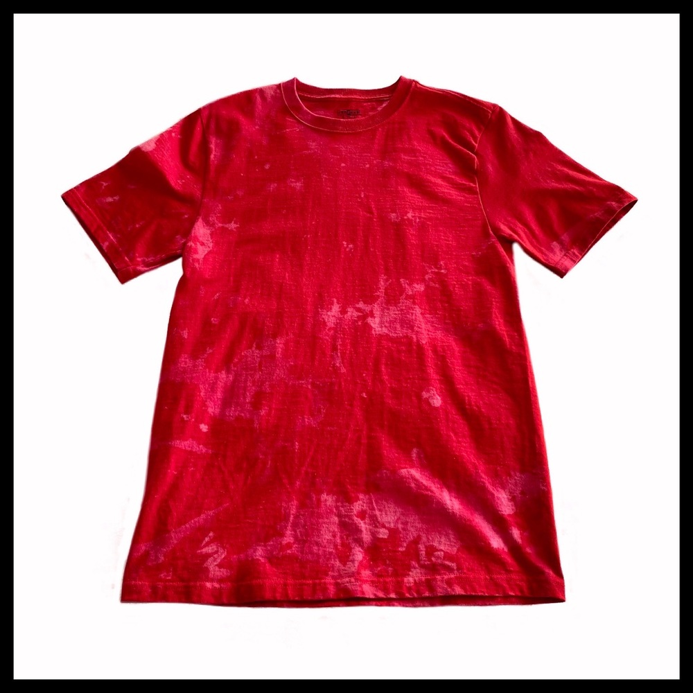 🆕Reverse Tie Dye, Custom Made, Red, Pink  T-shirt